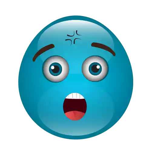 Cute Blue Emoji PNG Pic