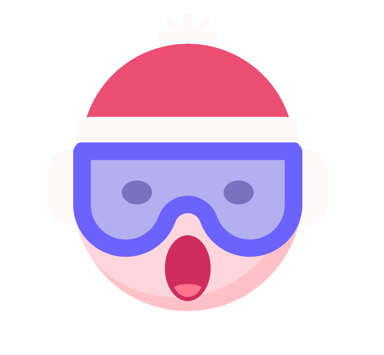 Cute Christmas Holiday Emoji PNG Clipart