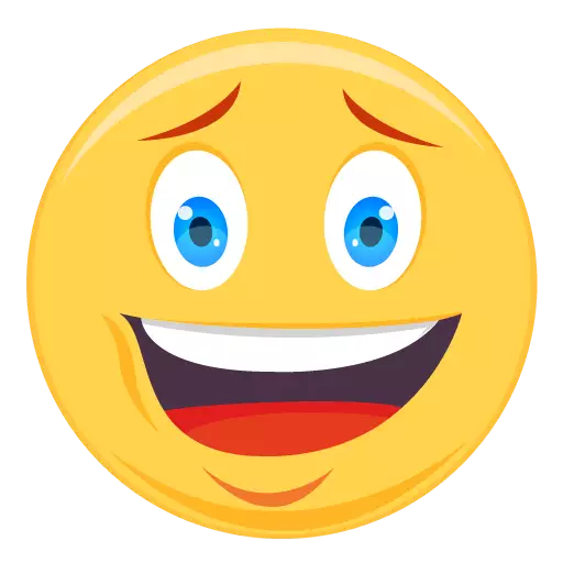 Süßer klassischer Emoji Transparenter PNG