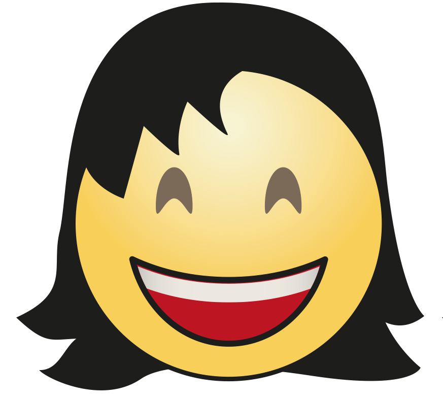 Cute Hair Girl Emoji PNG Clipart