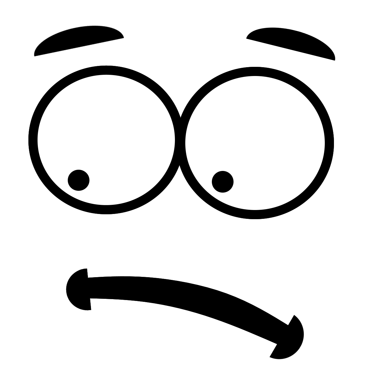 Fofo esboço rosto arte emoji PNG pic