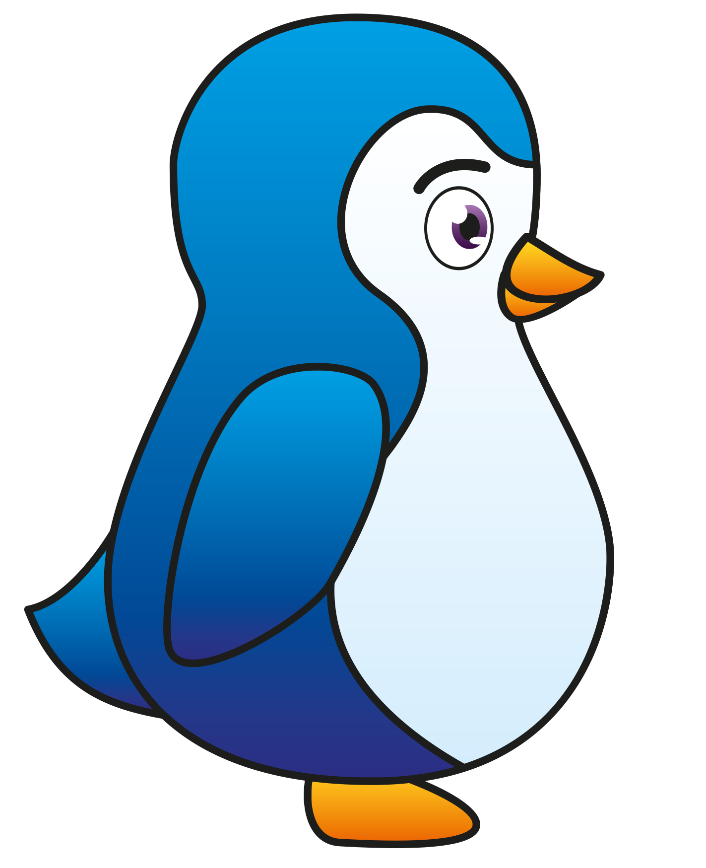 Pinguim bonito PNG clipart