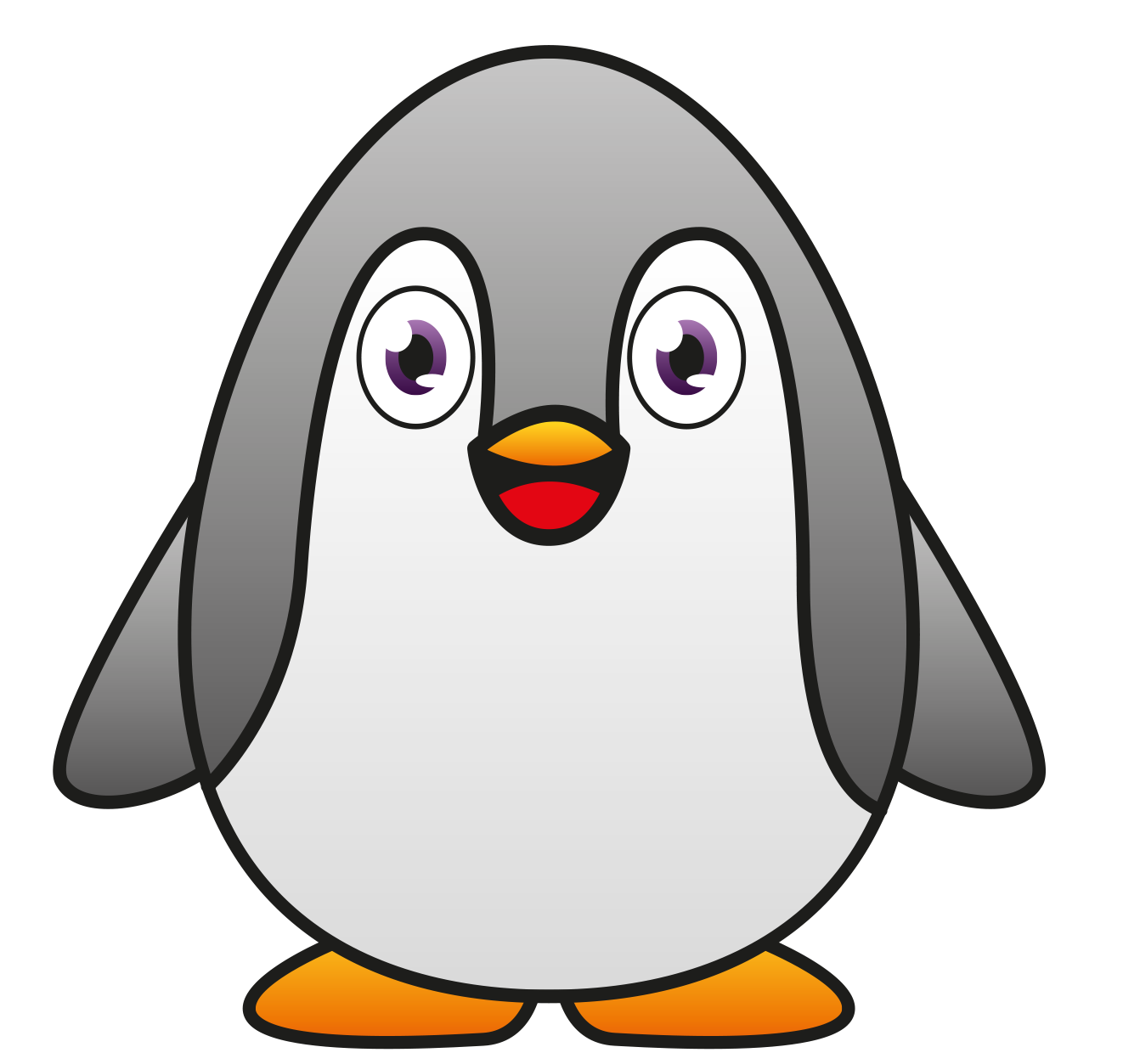 Nette Penguin-PNG-Datei