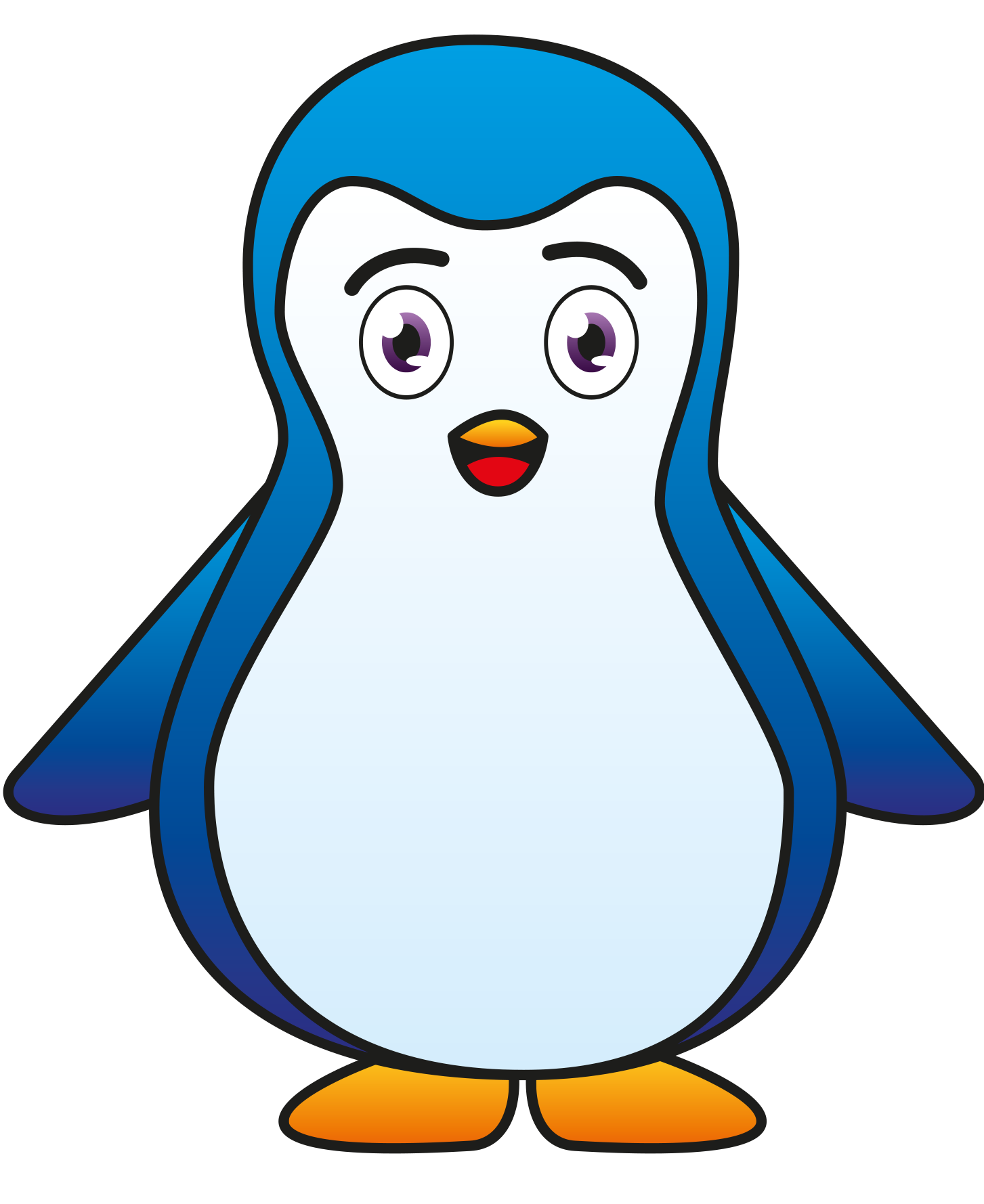 Cute Penguin PNG Transparent Image