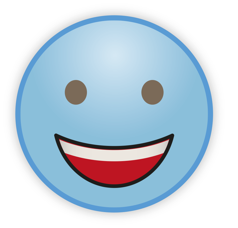 Cute Sky Clipart azul Emoji PNG