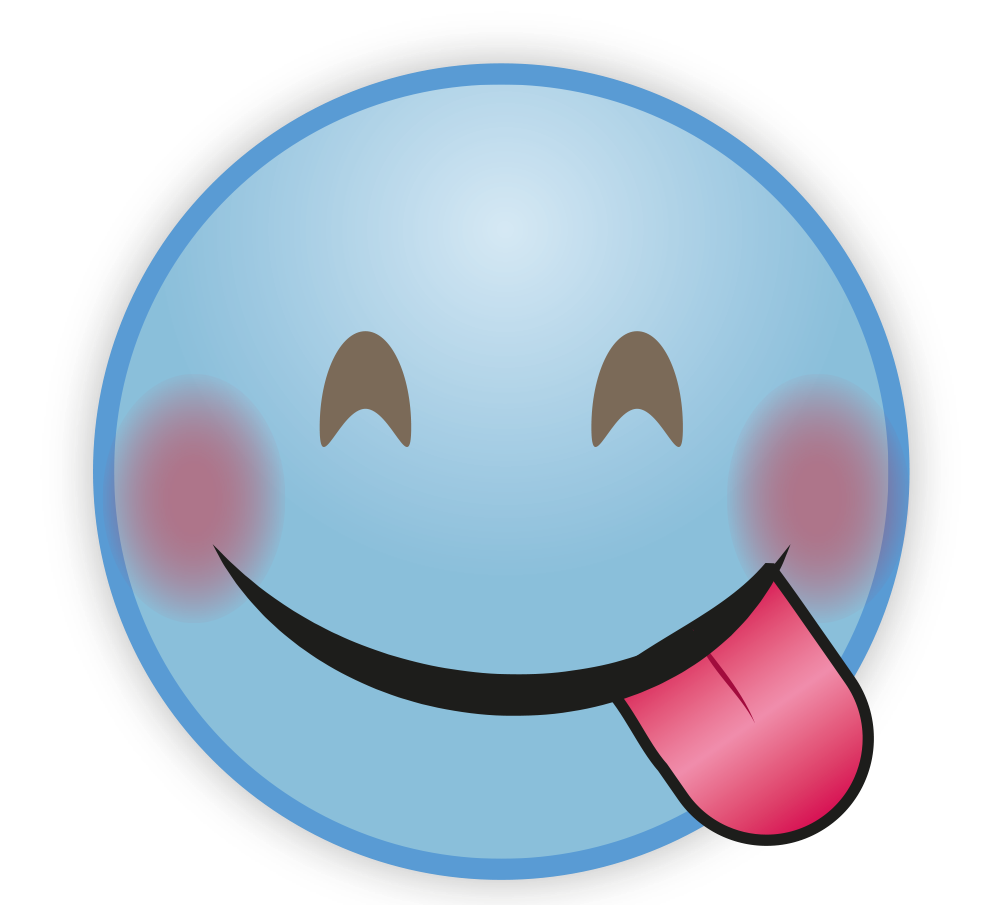 Cute Sky Blue Emoji PNG Photos