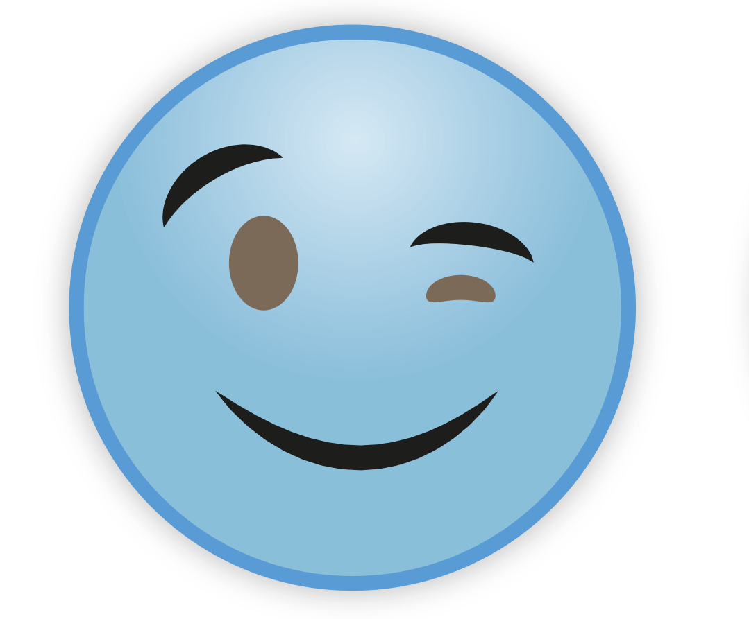 Cute Sky Fondo transparente emoji azul