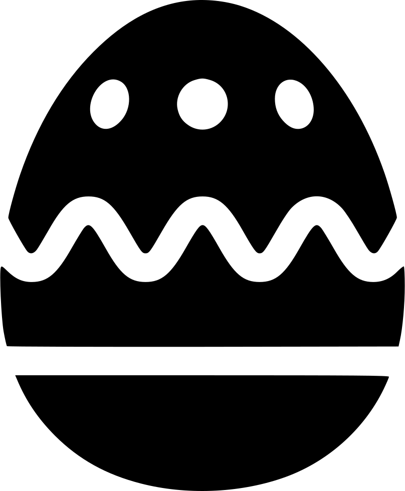 Fondo transparente de huevo de Pascua negro decorativo