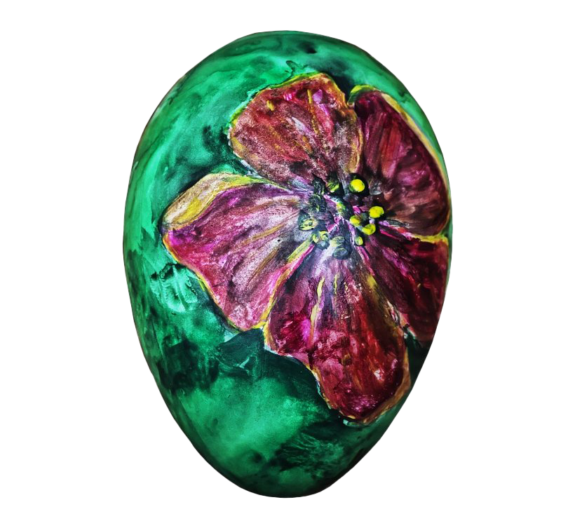 Imagem transparente de ovo de páscoa colorida decorativa