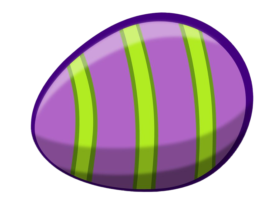 Декоративное фиолетовое пасхальное яйцо PNG Clipart