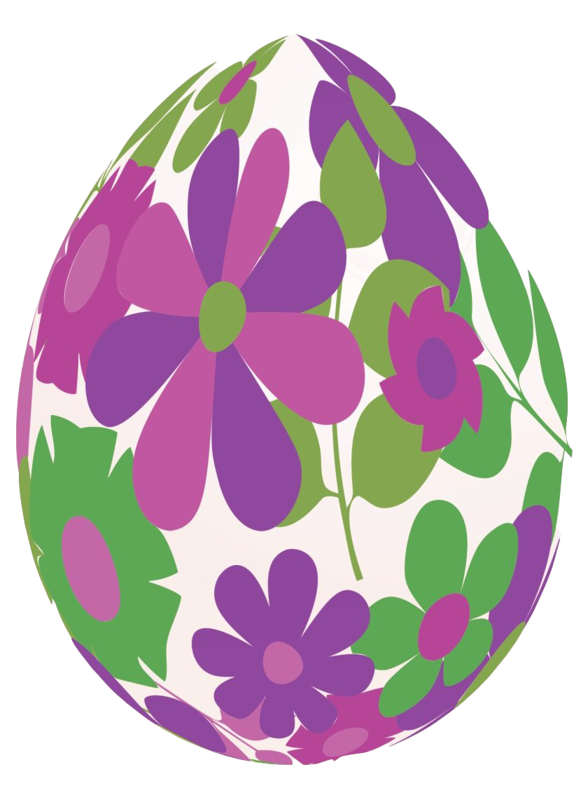 Decorative Purple Easter Egg PNG Pic