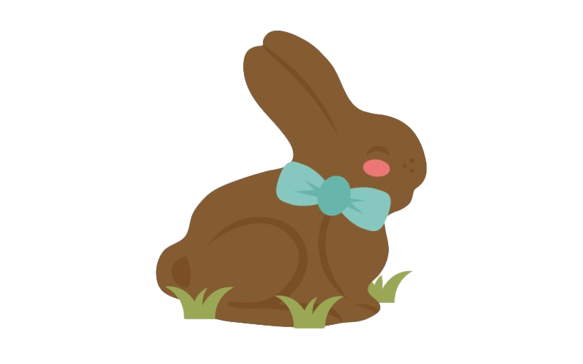 Fichier PNG au chocolat de lapin de Pâques