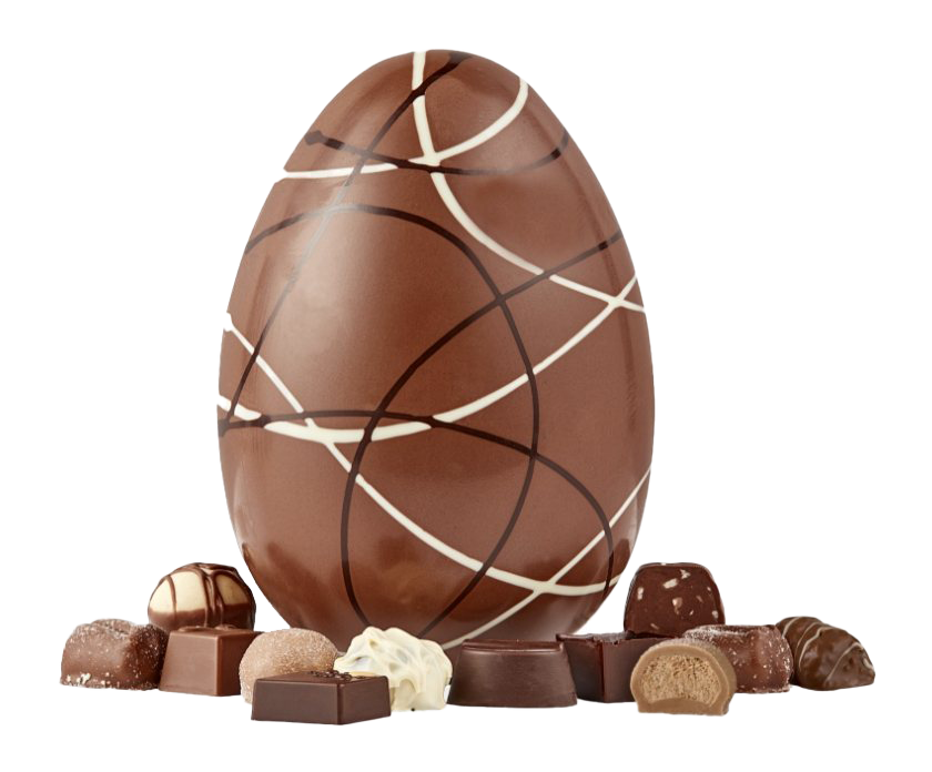 Imagem de PNG de chocolate de ovo de páscoa
