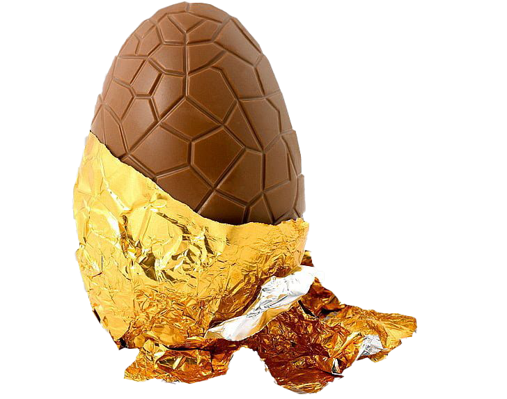 Пасхальное яйцо шоколадный прозрачный фон