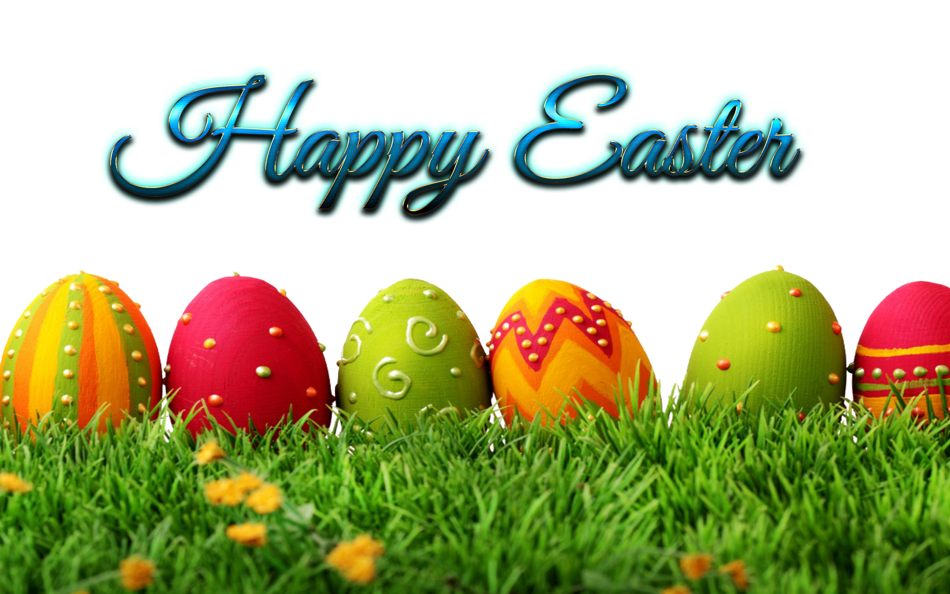 Easter Eggs Background PNG