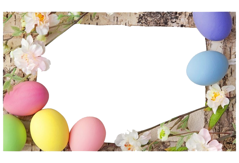 Easter Frame Transparent PNG