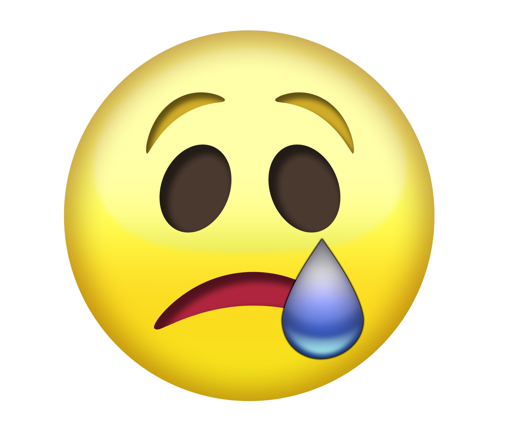 Fundo transparente de cabeça de emoji