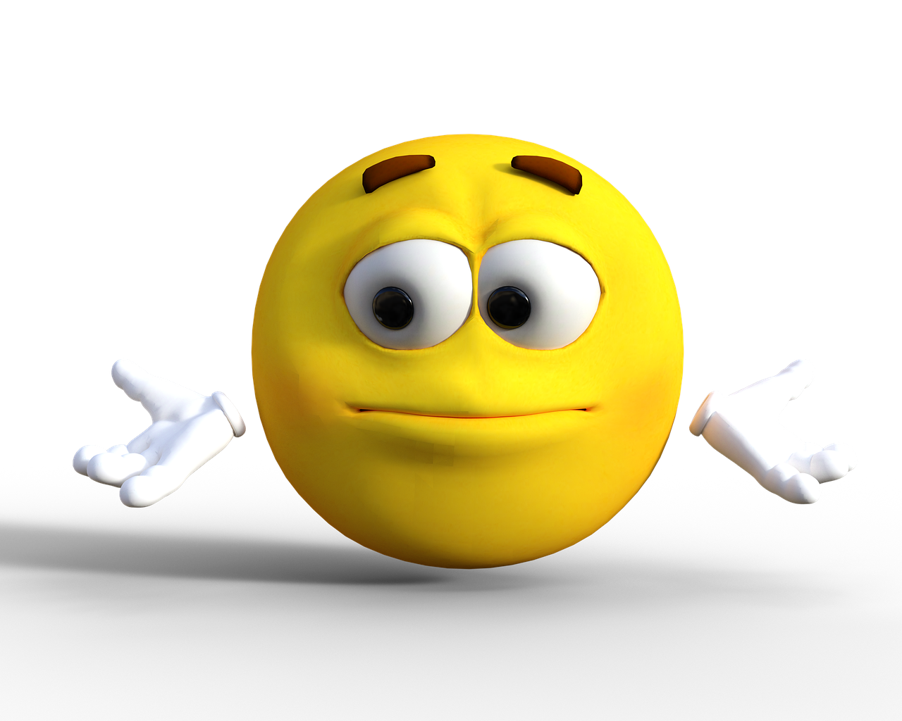 Emoji met hand Download PNG-afbeelding