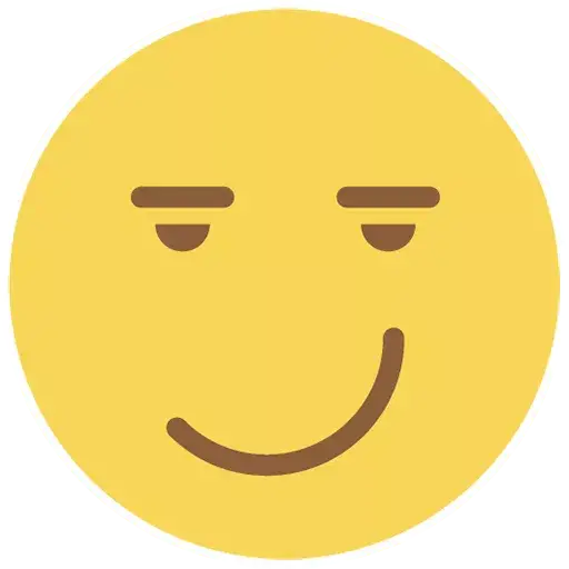 Flat Circle Emoji PNG Clipart