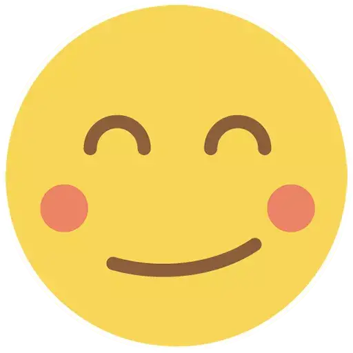 Flat Circle Emoji PNG Larawan
