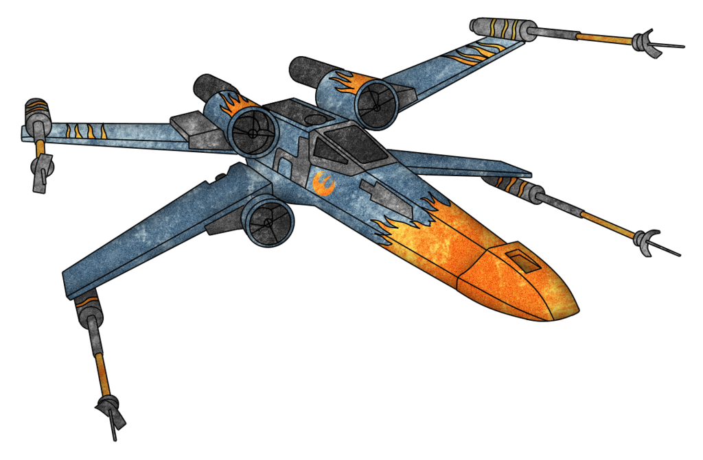 Force Awakens X-Wing Starfighter PNG Free Download