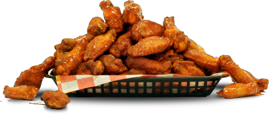 Fried Chicken Wings Background PNG