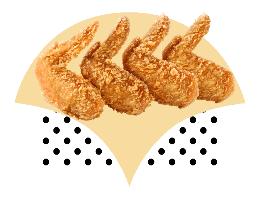 Fried Chicken Wings PNG Transparent Image