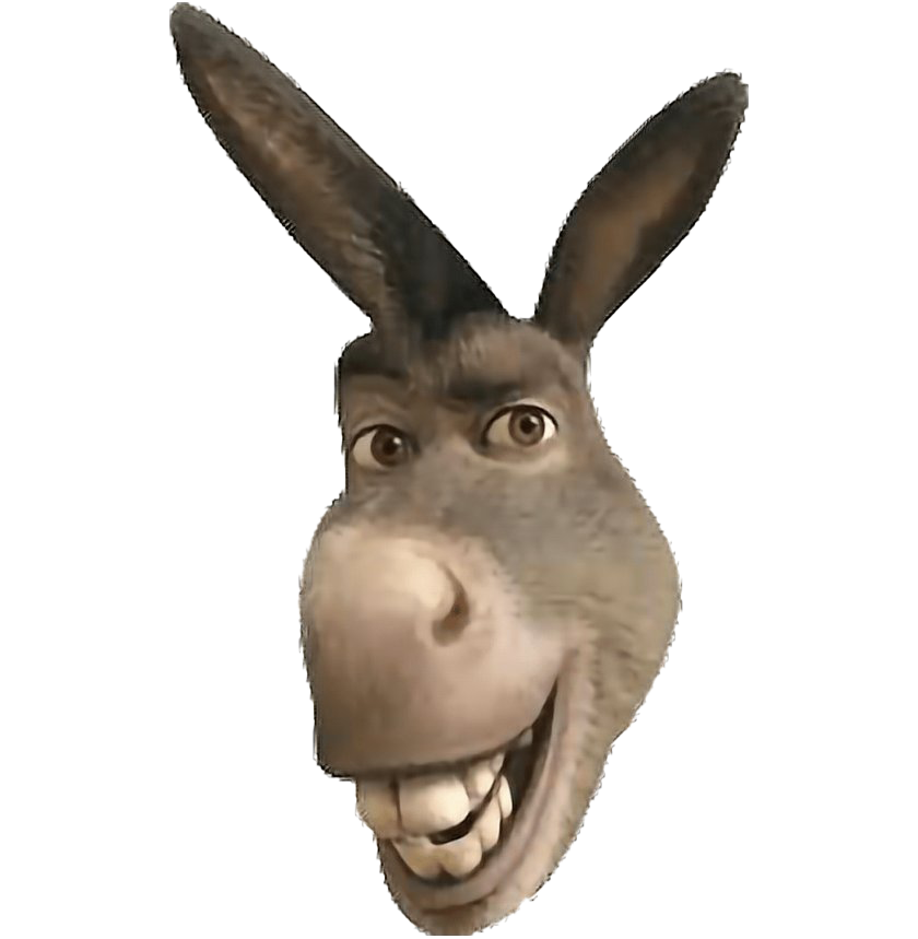 Funny Donkey PNG Transparent Image | PNG Mart
