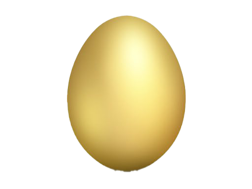 Golden Pascua Egg PNG Clipart