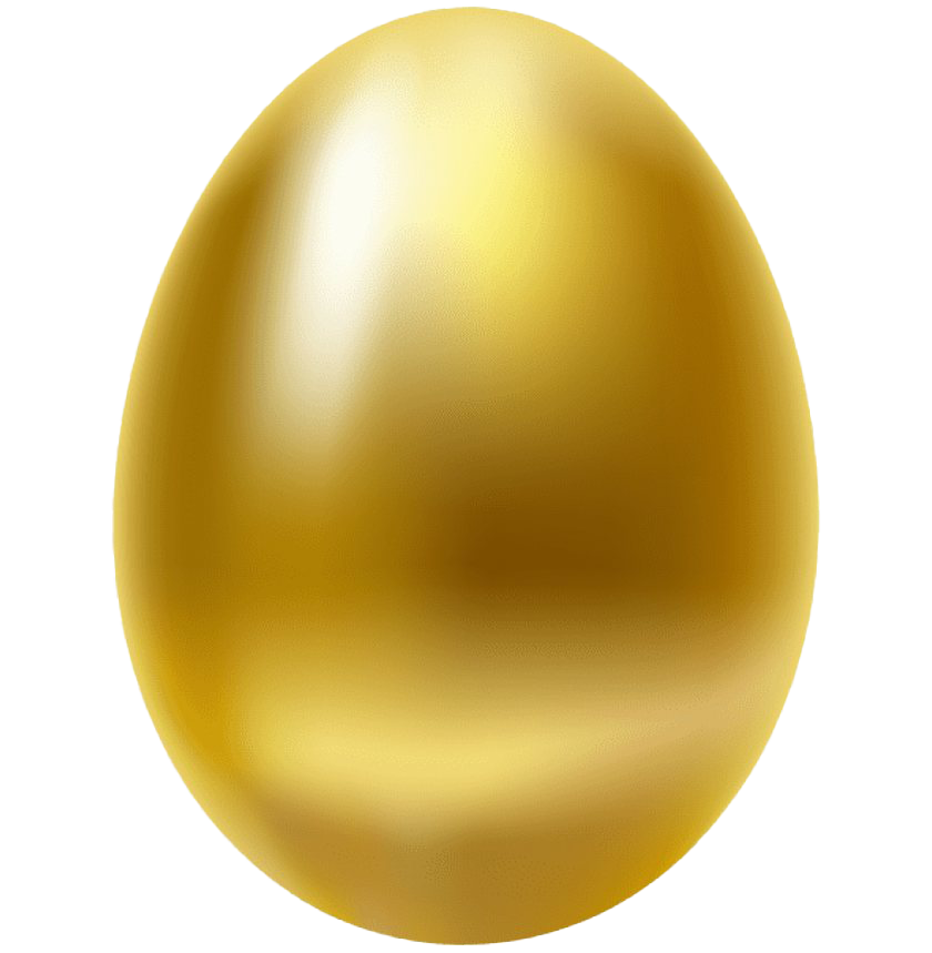 Huevo de Pascua Golden PNG PG