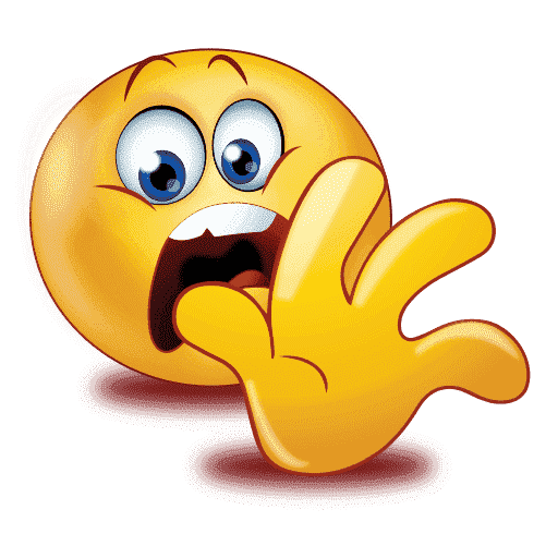 Gradient Scared Emoji PNG Free Download