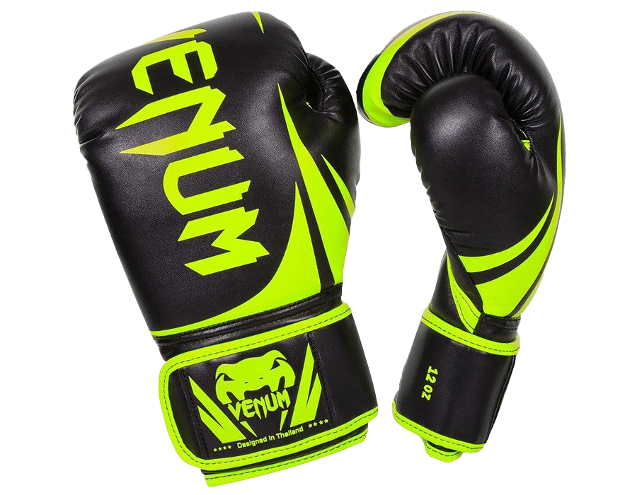 Green Venum Boxing Gloves PNG Image