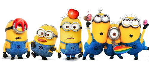 Group Minions PNG Background Image