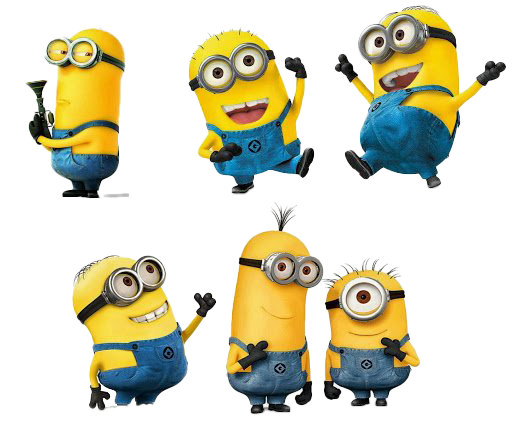 Group Minions PNG Transparent HD Photo