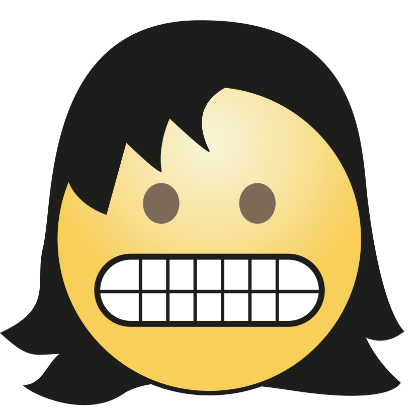 Haarmädchen Emoji Transparente Bilder PNG