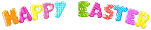 Feliz logotipo de Pascua PNG HD