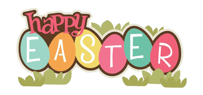 Happy Easter Logo PNG Transparent Image