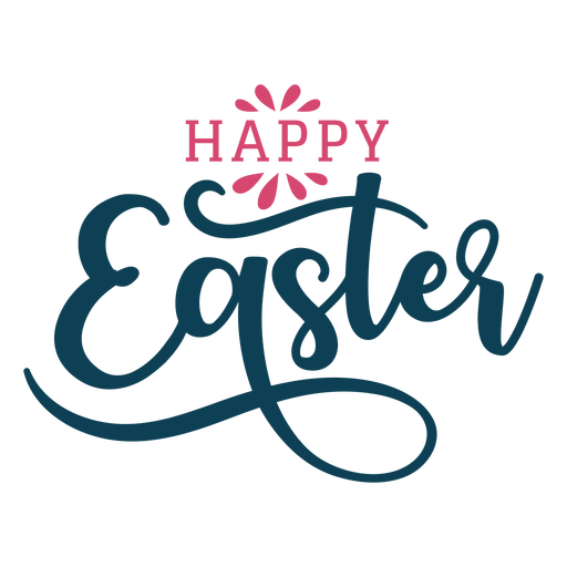 Happy Easter Logo Word PNG Clipart