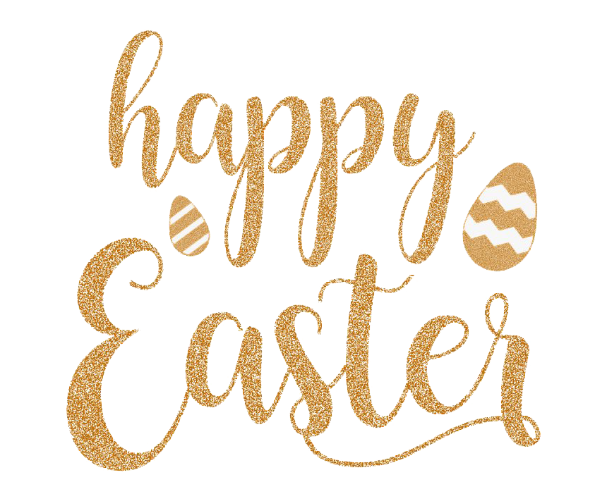 Happy Easter Logo Word PNG File