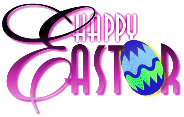 Happy Easter Text PNG Transparent