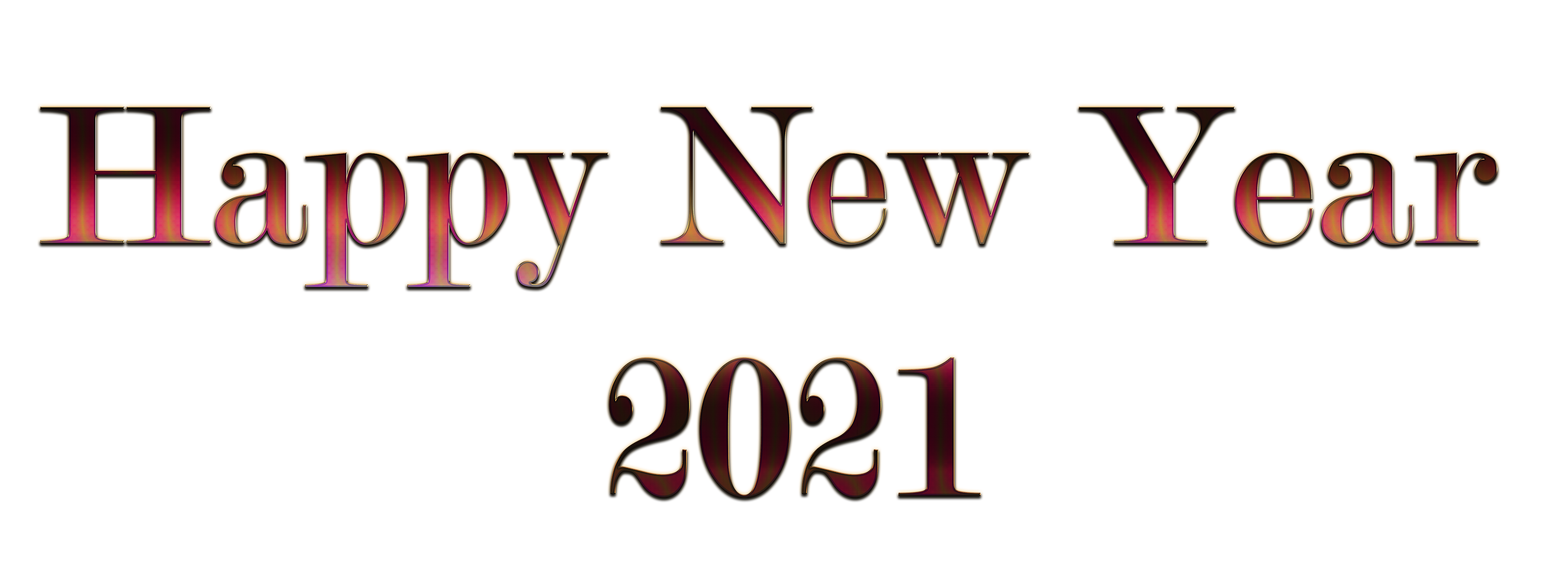 Happy New Year 2021 Transparent PNG