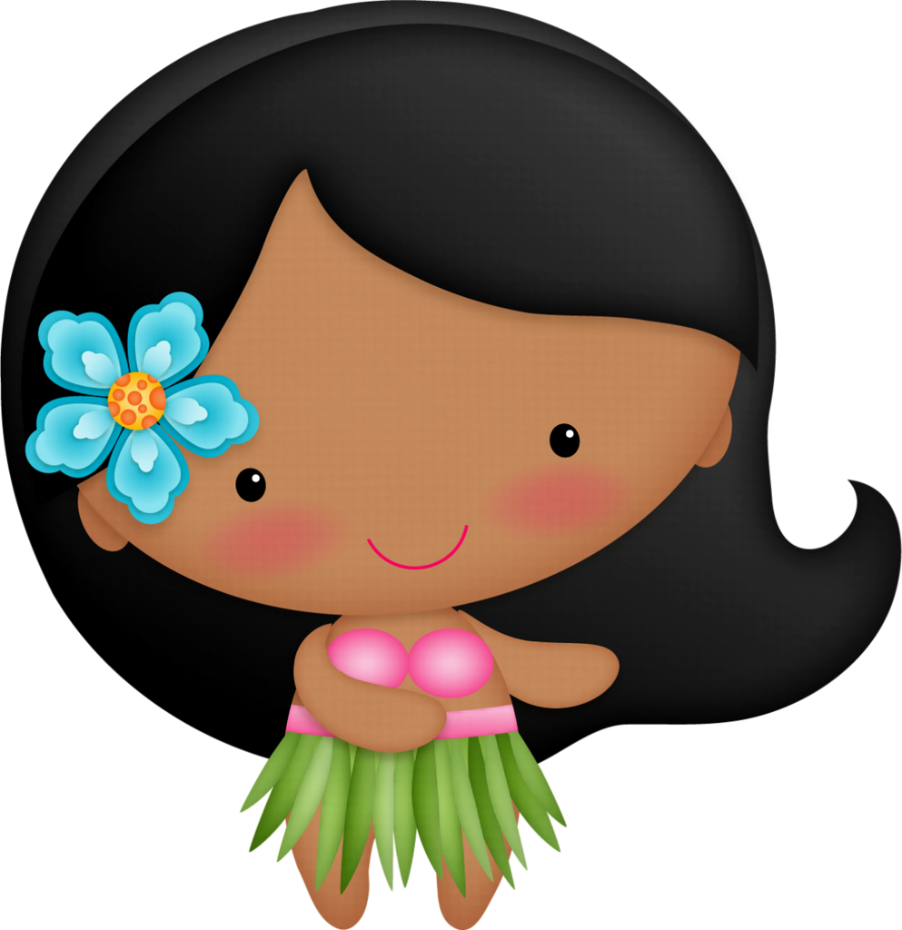 Hawaiian Luau Girl PNG Clipart
