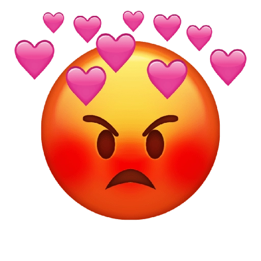 Rabbia cuore emoji PNG Trasparente foto hd