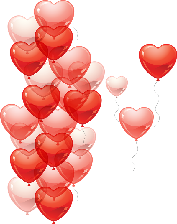 Palloncino cuore PNG HD