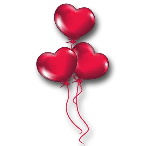 Herzballon PNG-Bild
