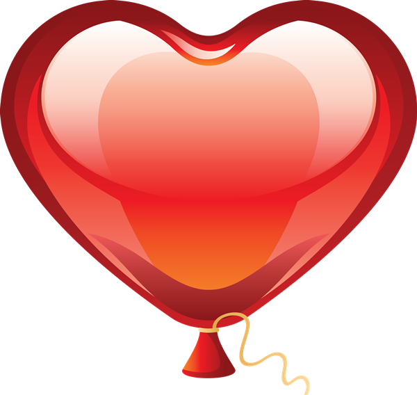 Imagem de PNG de balão de coração