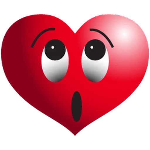 Fondo transparente emoji del corazón