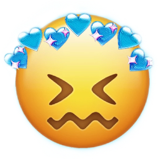 Foto de Emoji PNG da expressão de coração