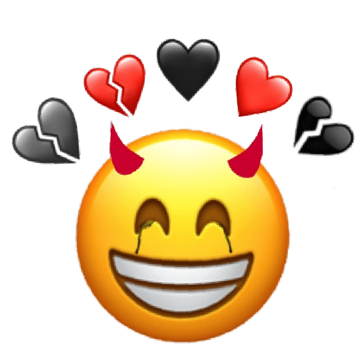 Immagine del cuore Emoji PNG Punta Trasparente