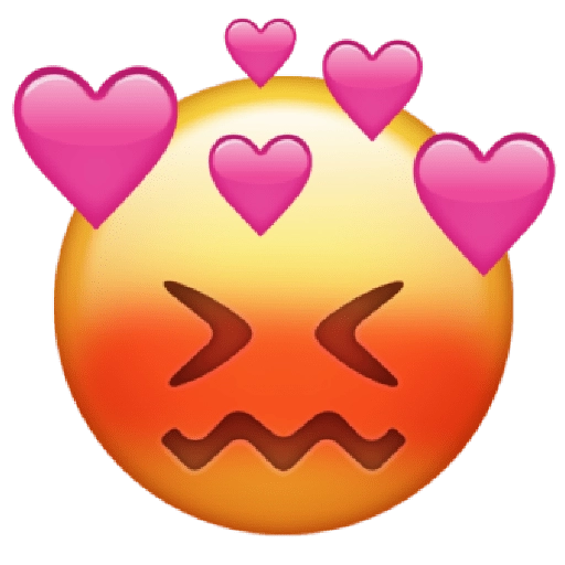 Expressão de coração emoji transparente PNG